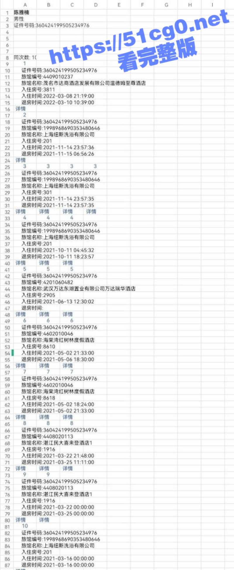 斗鱼主播 罗米娜 开房记录曝光！榜一大哥 陈亚楠 豪抛几十万 全国各地开房记录高达40多次！ - 51吃瓜网-51吃瓜网