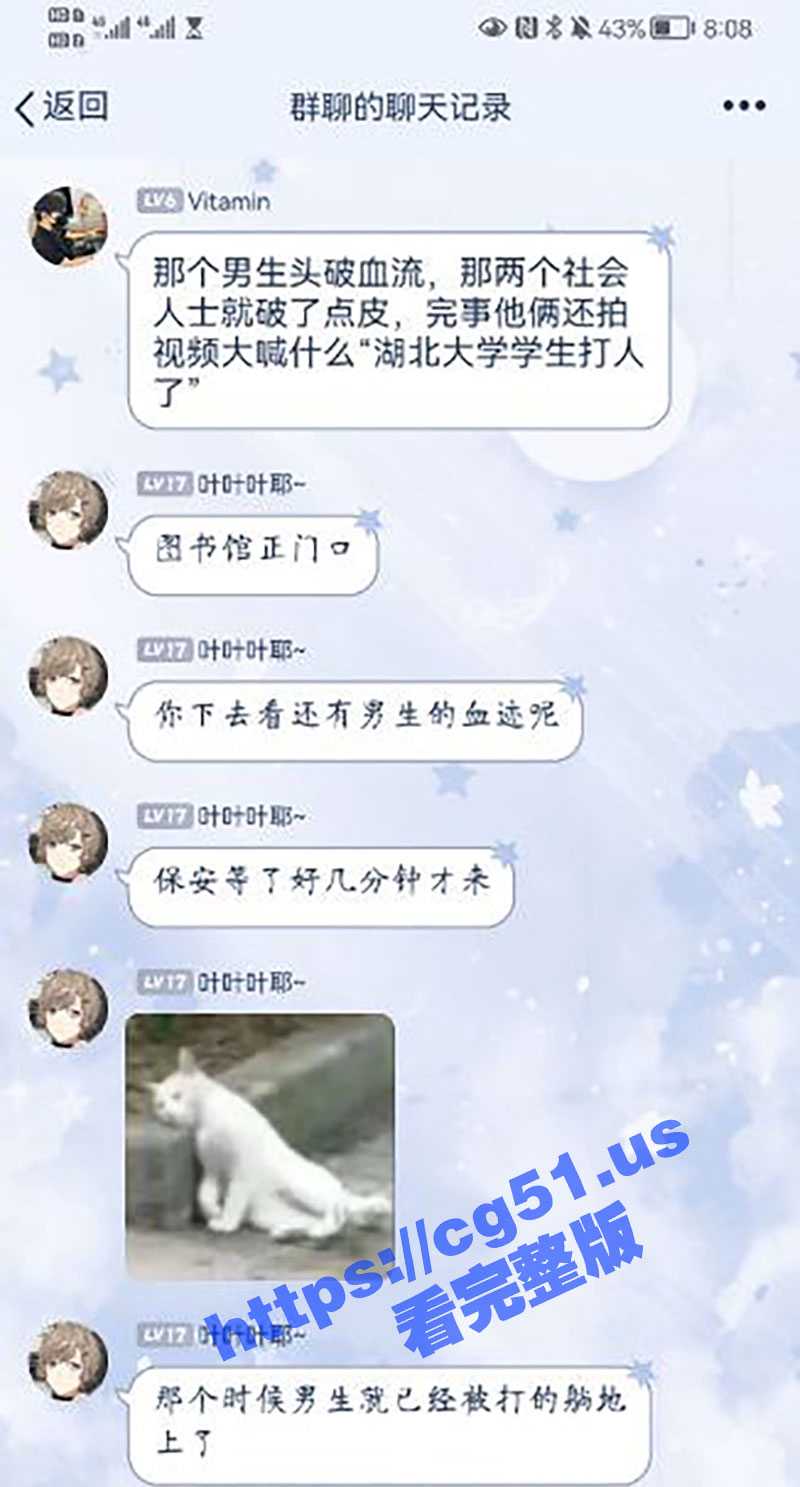 湖北大学校园打架斗殴事件 大学校园MMA!女大生不满被盯着看 男友挺身而出保护女友1V2 不敌慘流血暈倒 - 51吃瓜网-51吃瓜网